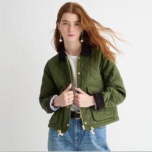 J Crew Limited-edition Cropped Quilted Barn Jacket